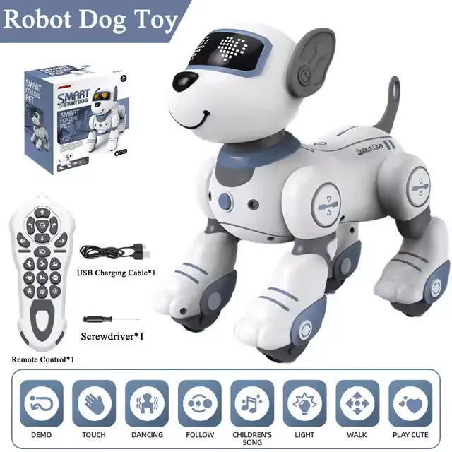 Robot azul perro.webp
