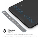 XPPen Deco Mini7 V2 Graphics Tablet 7‘' Digital Drawing Tablet 16384 Levels for Android Mac Windows Online Education Art Design