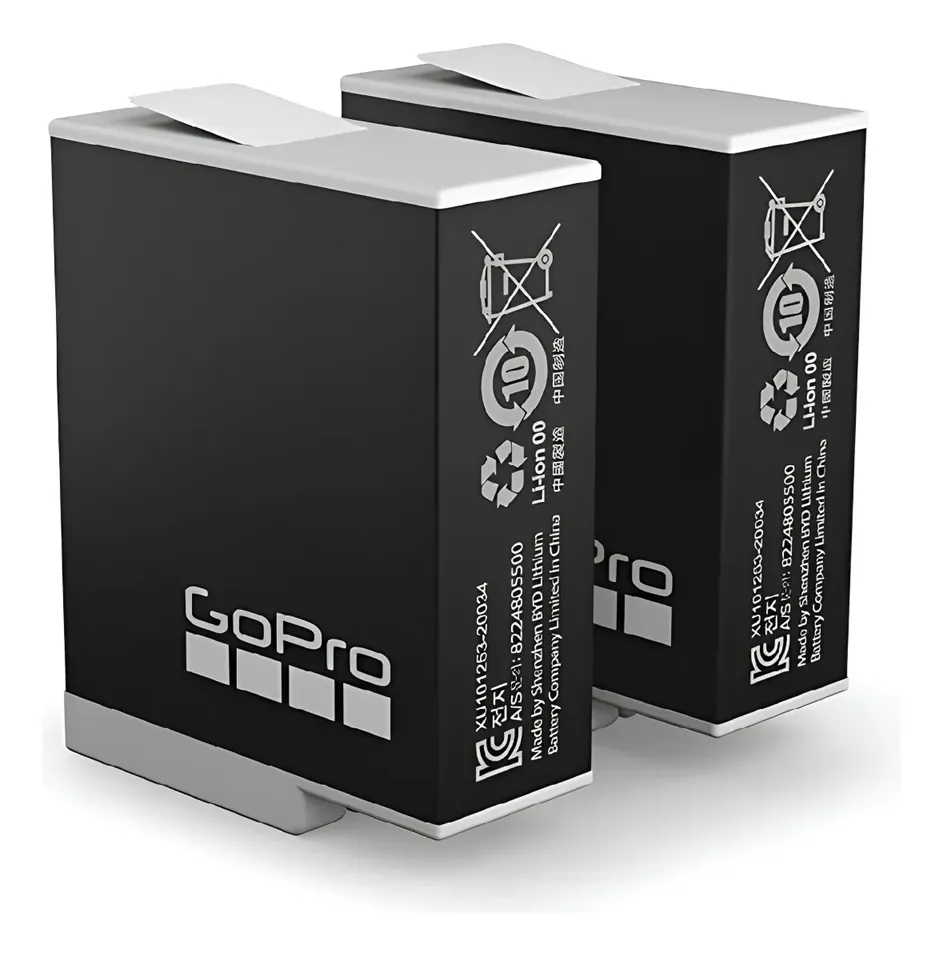 Kit 2 Batería Recargable Enduro Gopro Hero 12/11