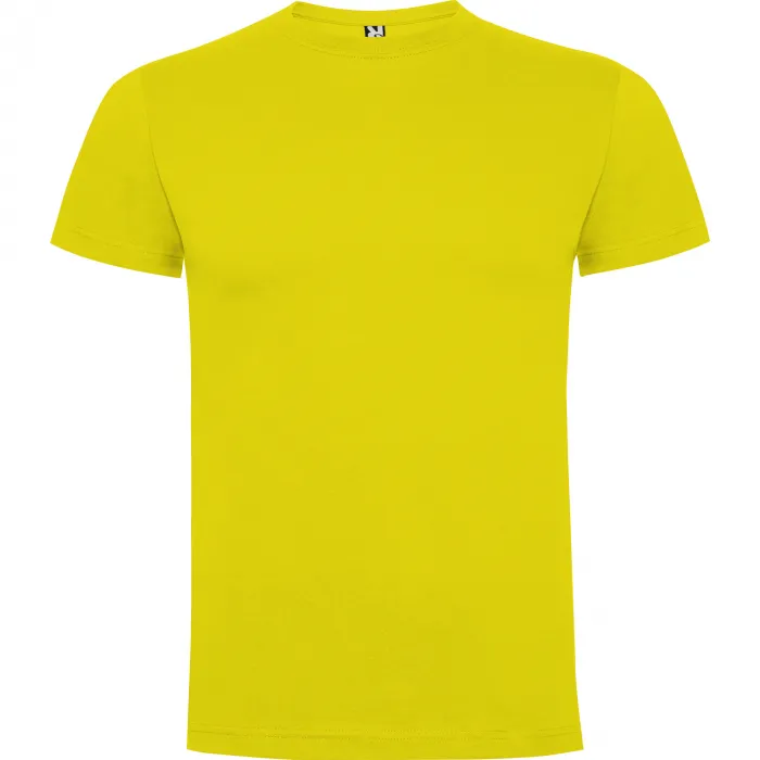 [REM-ROL-1264] Remera Polera Niño Dogo Premium Unisex Manga Corta 100% Algodón (Amarillo, 3-4 años)