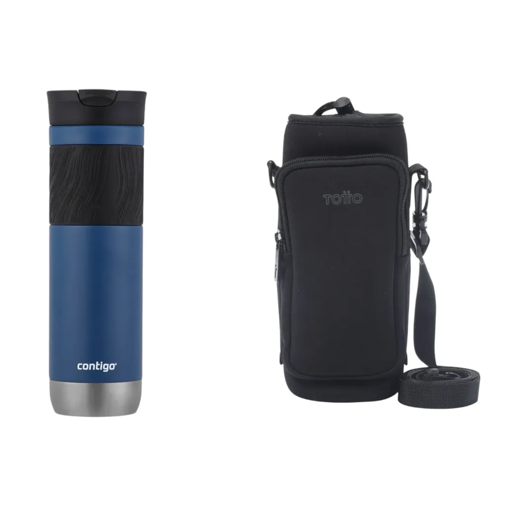 [VAS-MAX-1328] Vaso Mug Contigo 710 ML + Porta botellas Totto