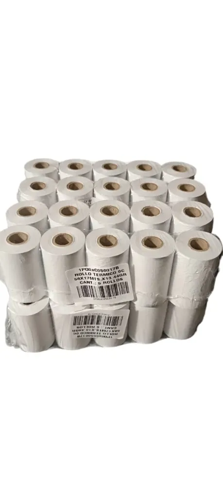 Rollos De Papel Térmico 56mm X 17 Metros / Pack 40