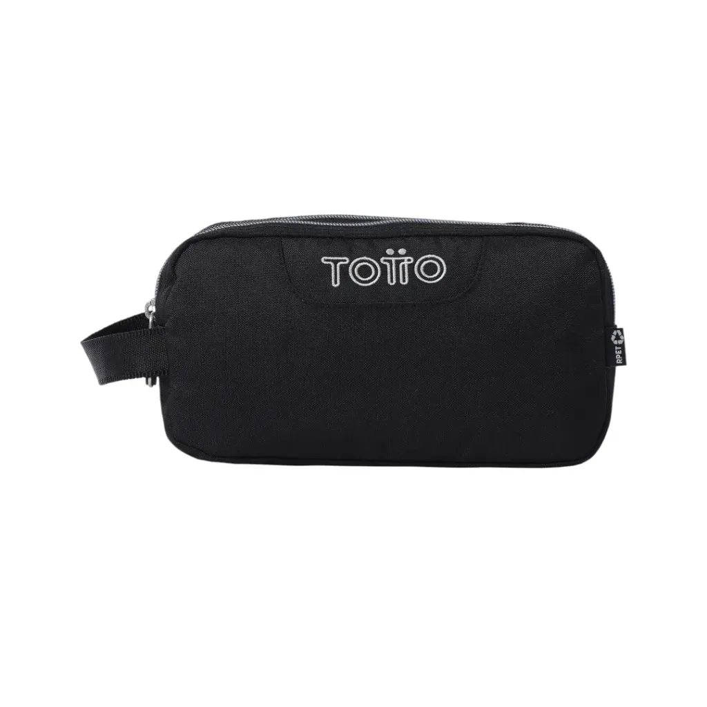 [EST-TOT-1369] Estuche Escolar Multiuso Cartuchera Escuadra  Totto Grande (Negro)