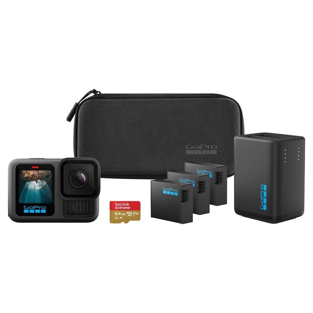 [CÁM-GOP-1379] Cámara De Video Acción HERO13 Black Extended Power Bundle