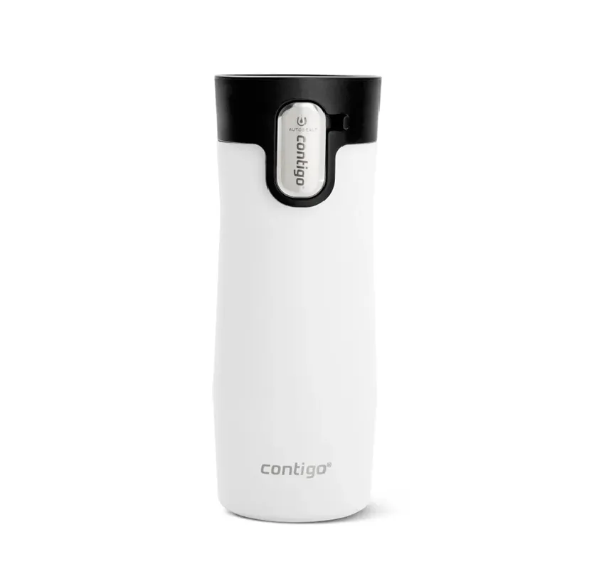 Vaso Mug Térmico Contigo West Loop Blanco 470ml Acero Inox.