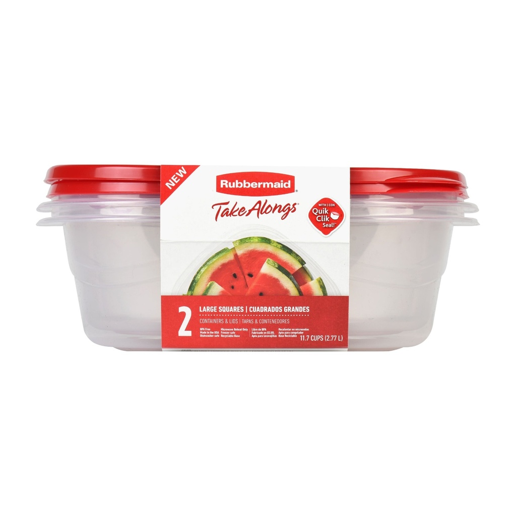 [CON-RUB-1405] Contenedores Hermético 2.77l Rubbermaid Set 2