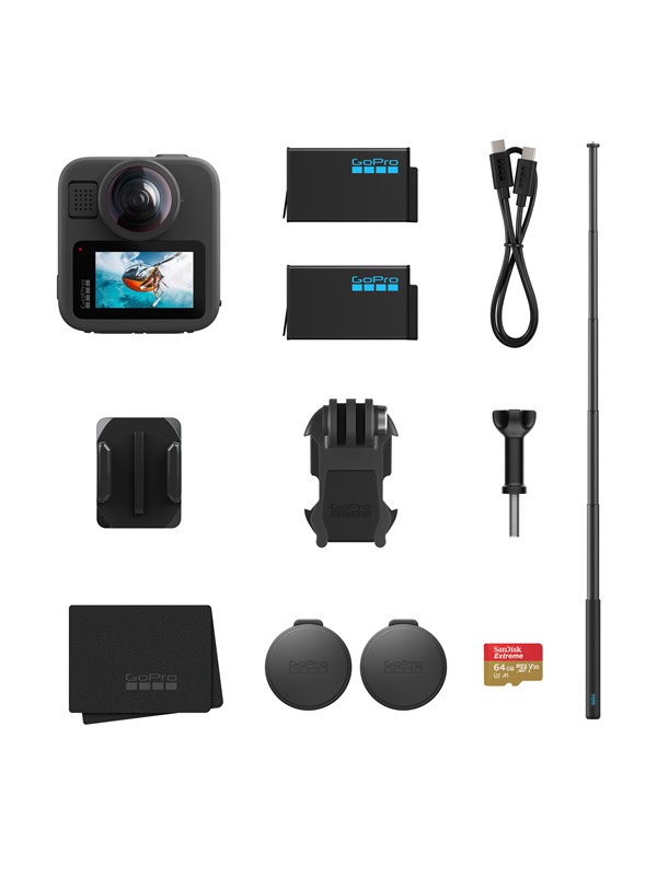[CAM-GOP-1422] Camara Gopro Max2 + Accessories Bundle Negro Gopro