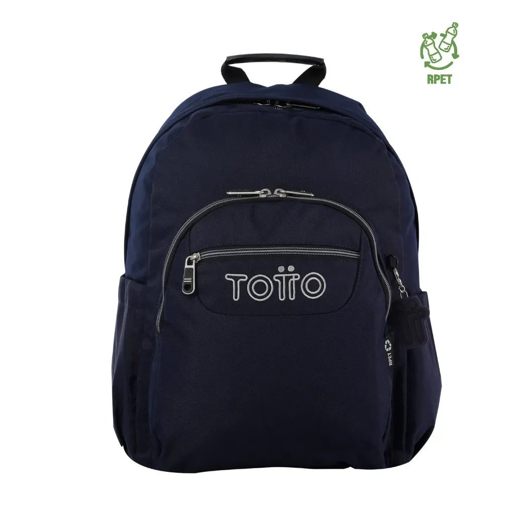 [MOC-TOT-1433] Mochila / Morral Escolar Totto Durable Y Ligera (Negro, Acuarela)