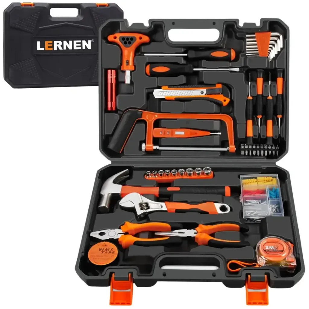 Maletín Portátil Lernen Set 150 Piezas Herramientas Manuales