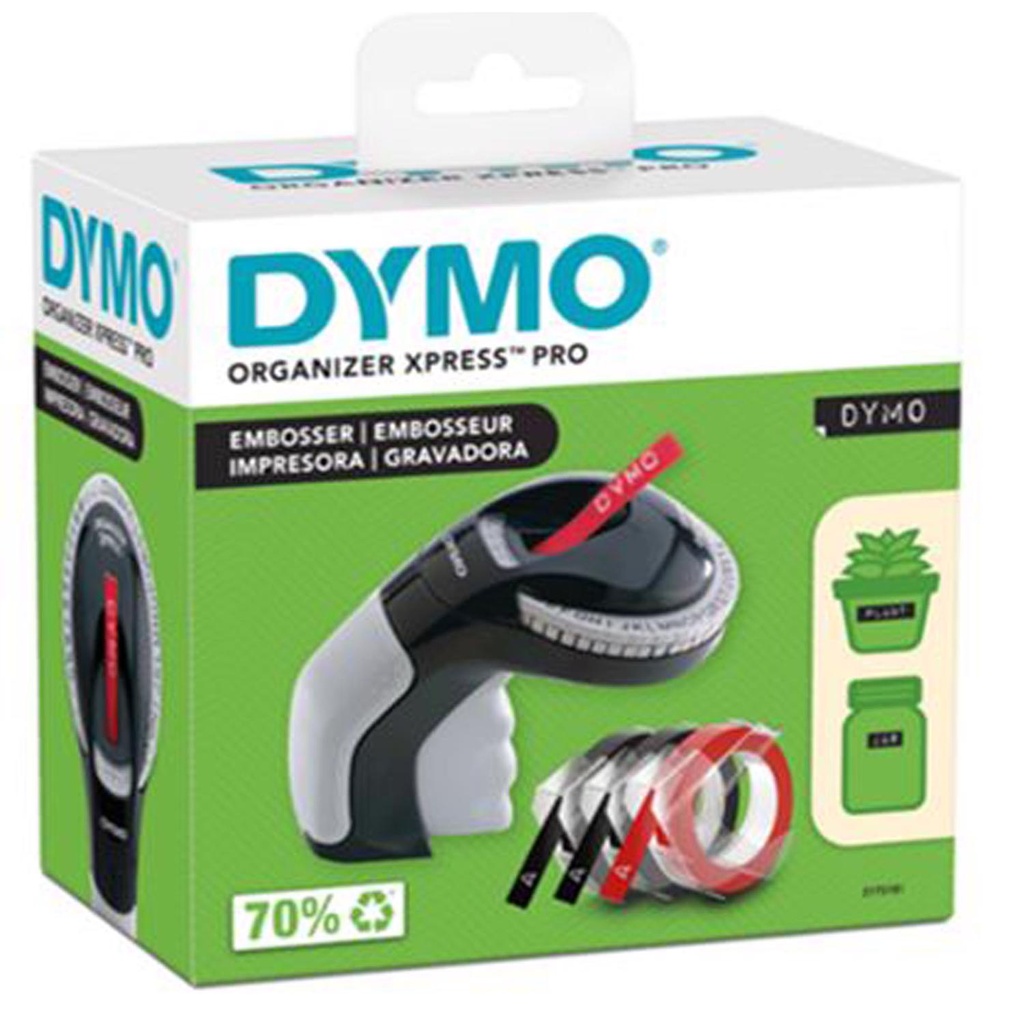 [ETI-DYM-1518] Etiquetadora manual negra y gris Dymo Organizer Xpress Pro 3.1 in. X 8.3 in. X 2.6 in.