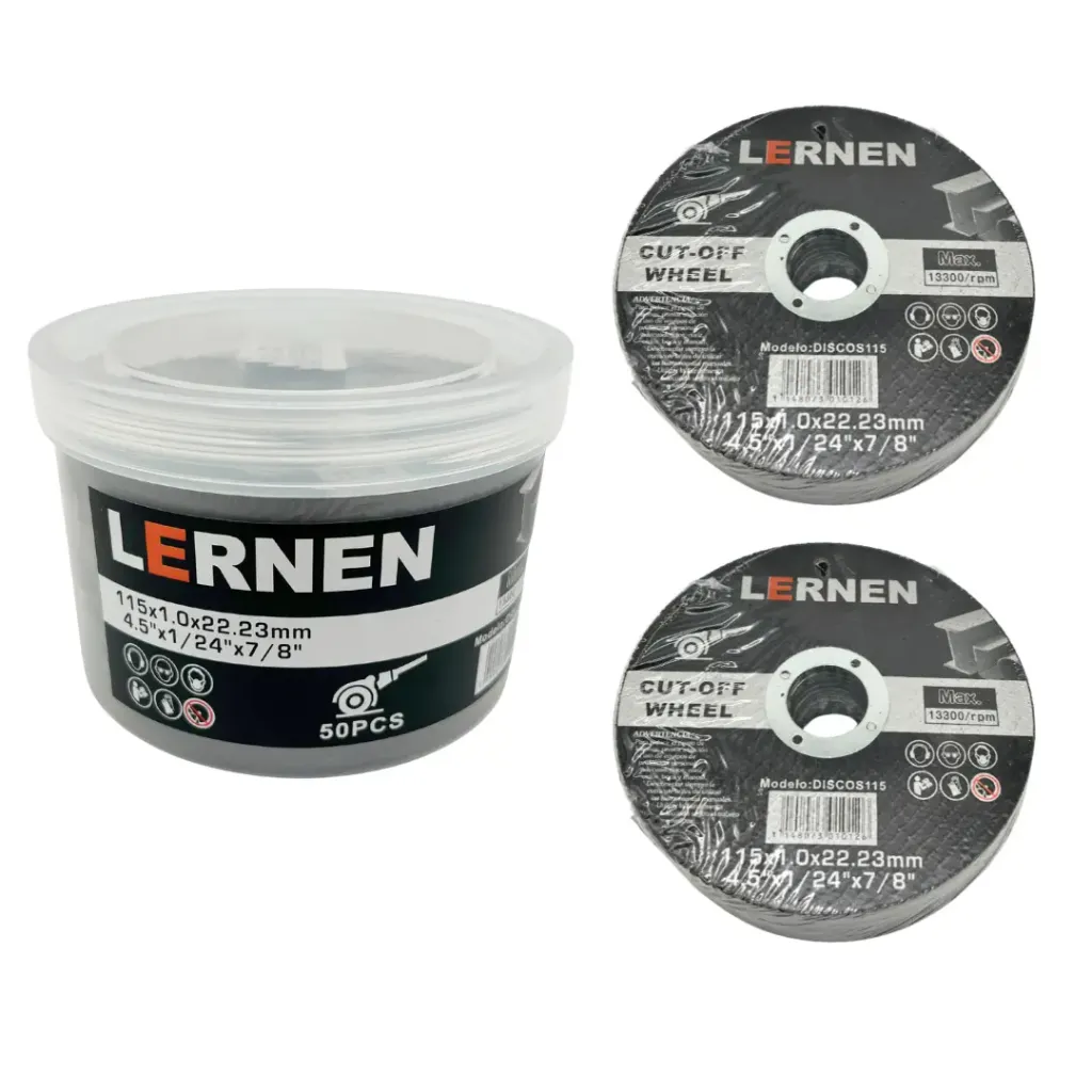 Pack de 50 Discos de Corte 4 1/2 X 1.0mm LERNEN para Metal