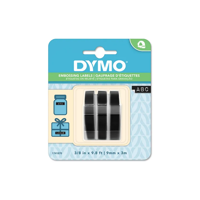 [CIN-DYM-1617] Cinta Etiqueta Rotuladora Dymo Xpress 9 mm 3 m 3 Unidades