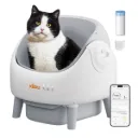 Arenero Inteligente Automático KERU ABIERTO para Gatos con App WiFi XXL
